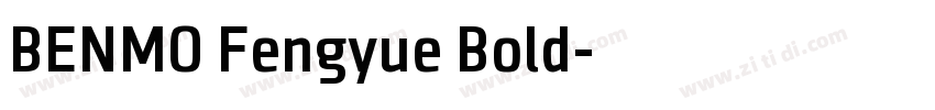 BENMO Fengyue Bold字体转换